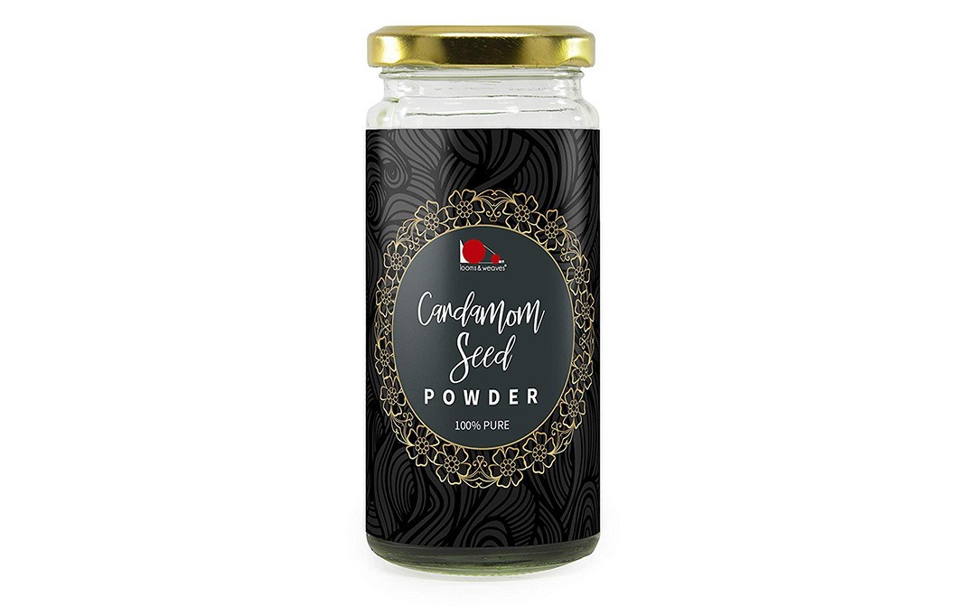 Looms & Weaves Cardamom Seed Powder    Glass Jar  100 grams